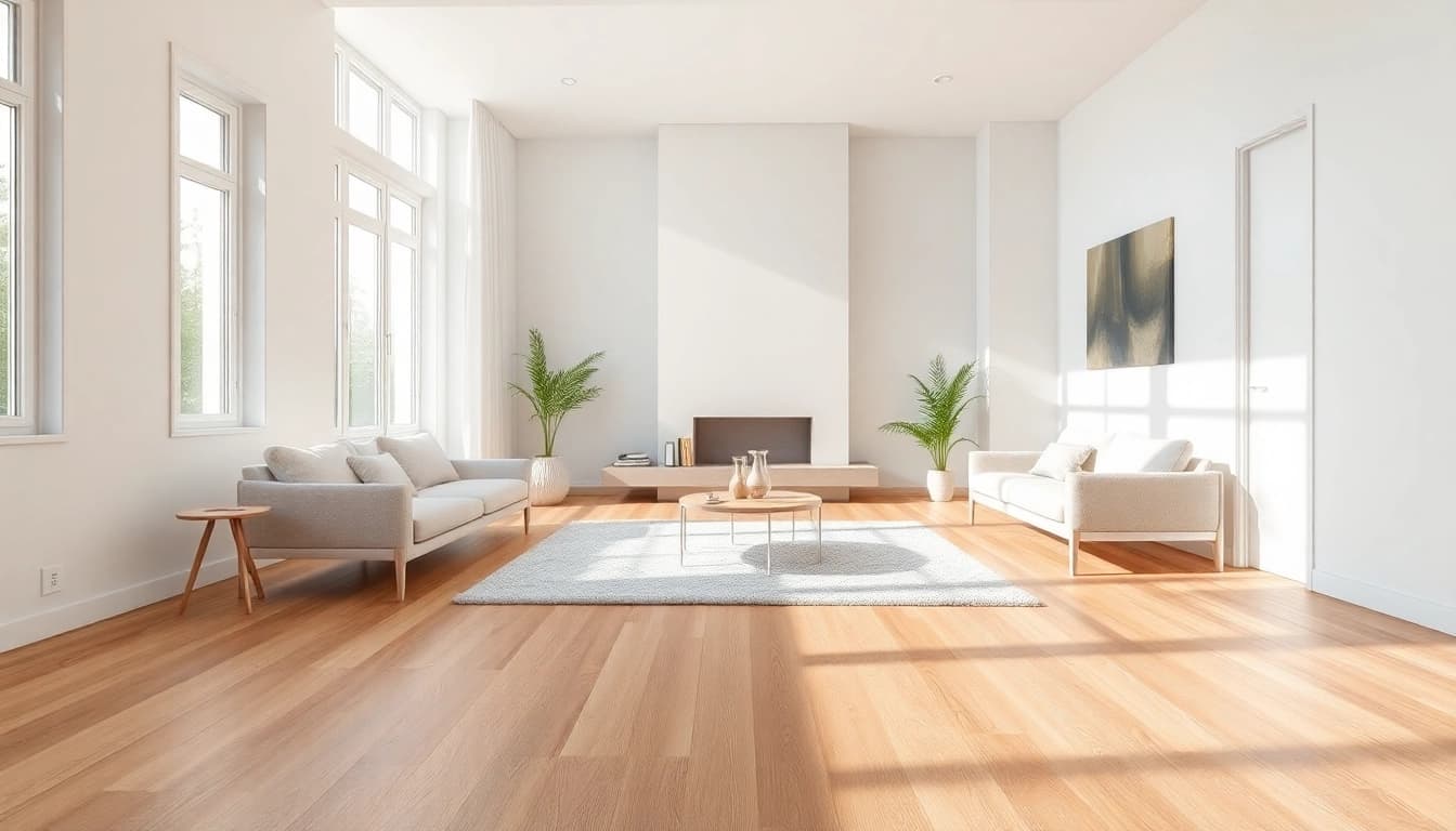 Enhance your home with stylish discount vinyl flooring in a modern living room setting.