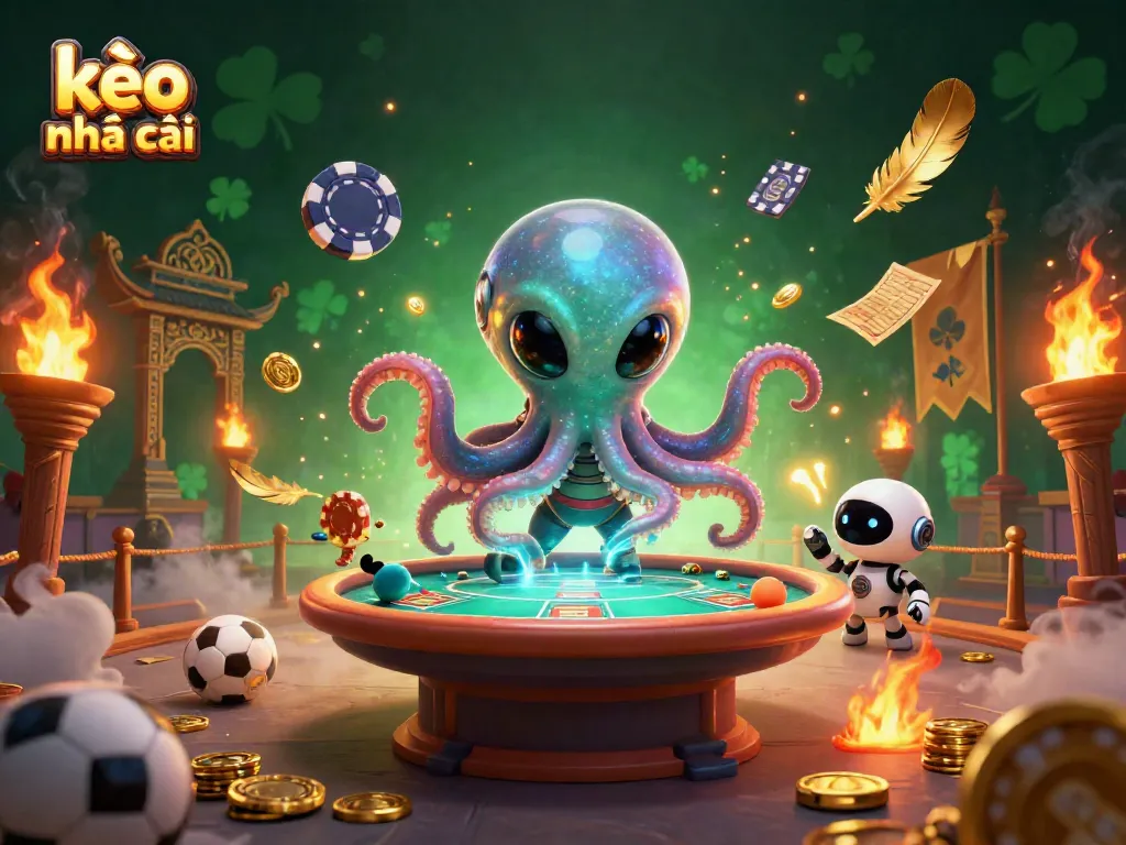 Engage with kèo nhà cái at a dynamic poker table, featuring vibrant sports-themed elements.