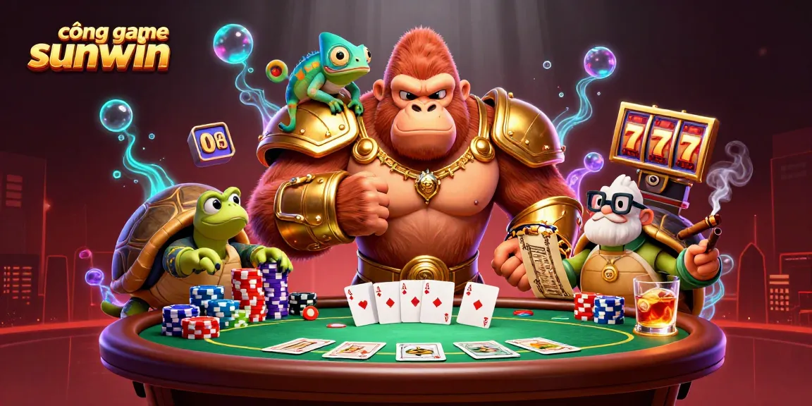 Experience exhilarating gameplay at cổng game sunwin with this vibrant casino art full of action.