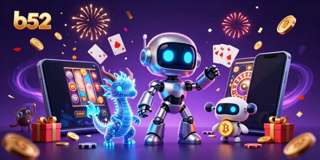 Experience the thrill of b52 casino games with vibrant 3D characters and action-packed elements.