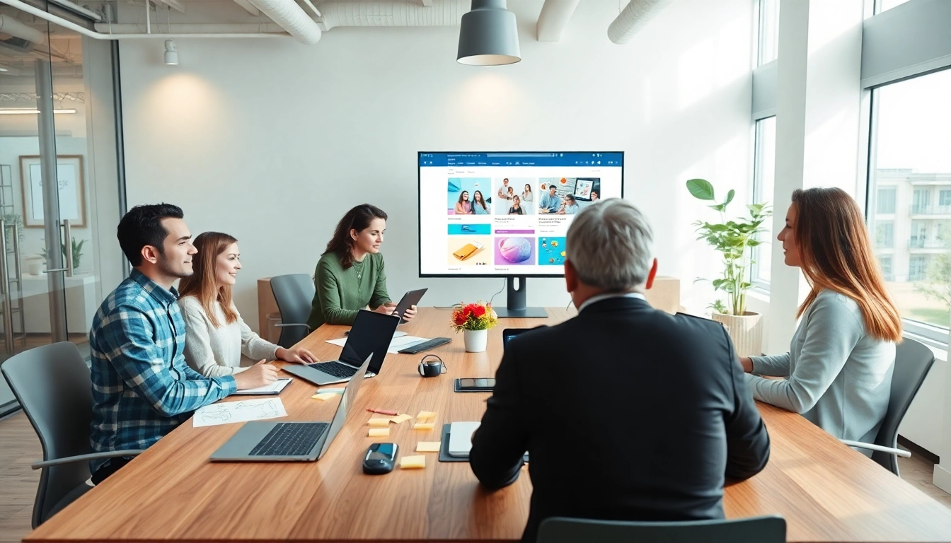 Engage with innovative Web design processes in a vibrant, collaborative office setting.