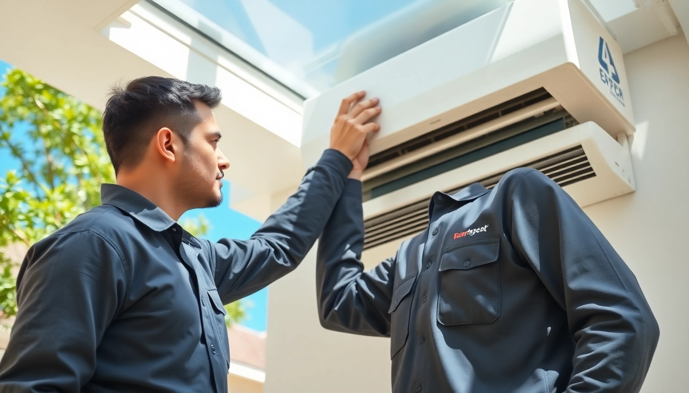 Technician performing Air Conditioning Repair Tampa with focus and precision.