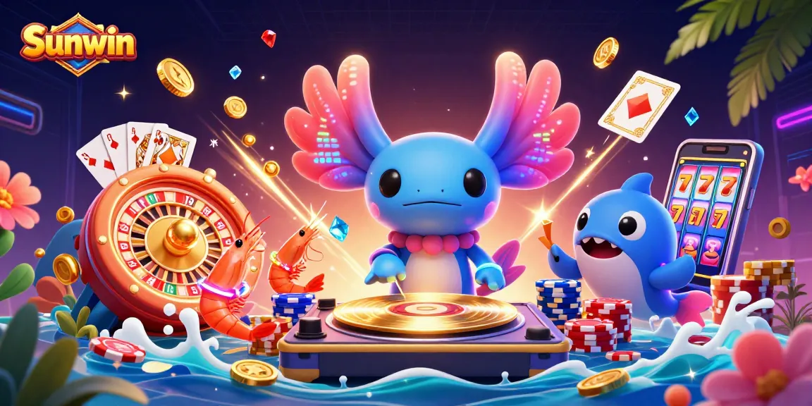 Engage with Sunwin by enjoying vibrant underwater casino games featuring dynamic characters and exciting elements.