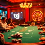 Experience the thrill of betting with tg 88 at an upscale casino poker table.