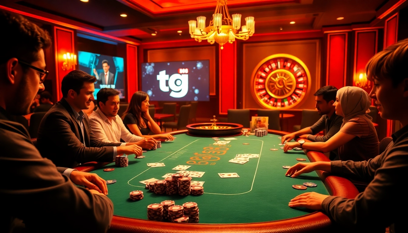 Experience the thrill of betting with tg 88 at an upscale casino poker table.