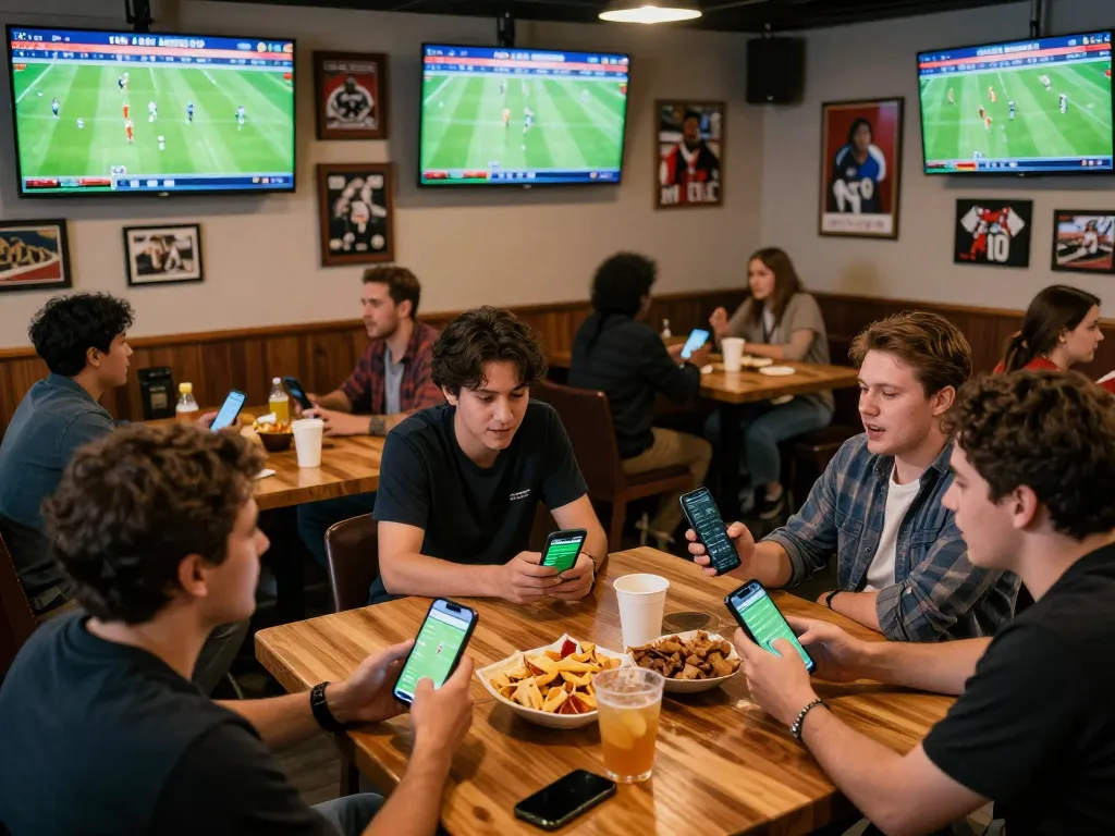 Watch live sports while engaging in kèo nhà cái betting with friends at a lively sports bar